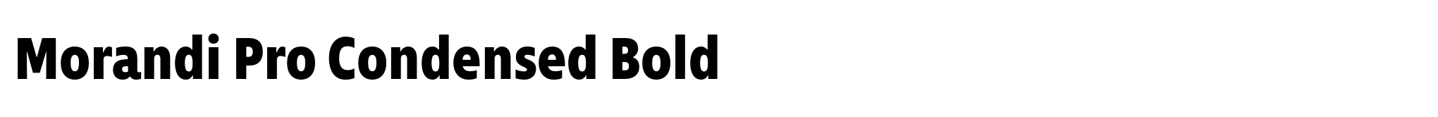 Morandi Pro Condensed Bold image